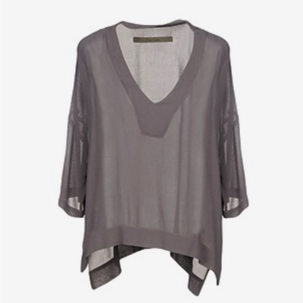 Enza Costa gray tunic size 1/ small NWT